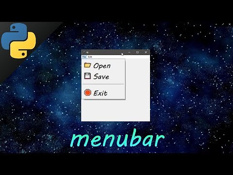 Learn Python tkinter GUI menubars easy 🧾