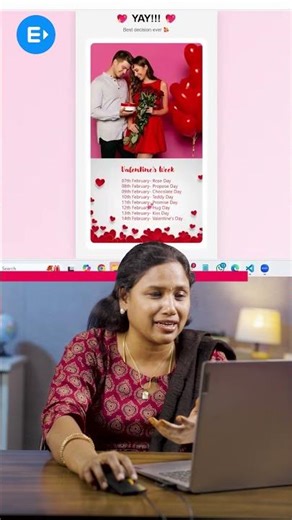 Create a Valentine’s Day Proposal Website ❤️ | Easy Frontend Project for Beginners #shorts #viral