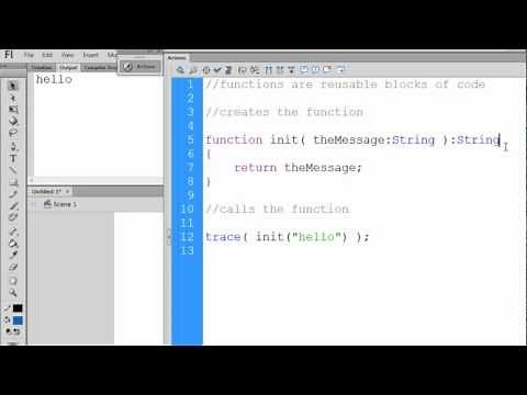 Flash CS6 Actionscript 3 & 2 for Beginners - Functions