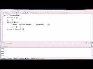 Iterative Fibonacci Function Example