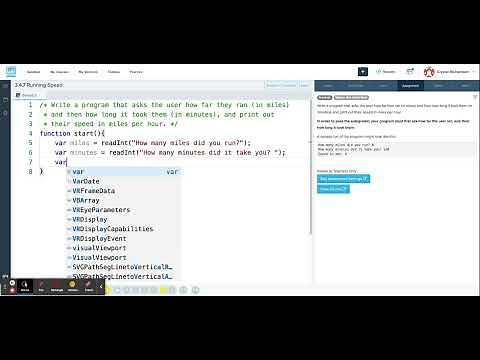 Running Speed | CodeHS