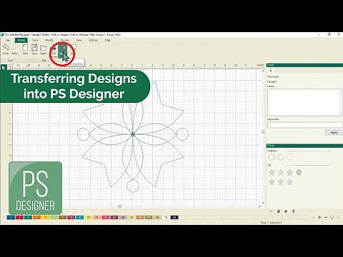 Transferring Designs in Pro-Stitcher Designer