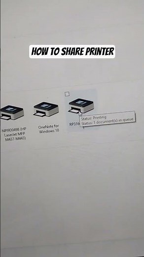 How to share a printer | USB printer sharing over network #HowToSharePrinter