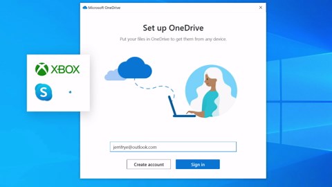 Move files to a new Windows PC using OneDrive