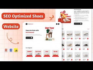 Build and Deploy a SEO Optimized Multi-Page Shoes Website | HTML, CSS & JS 🔥
