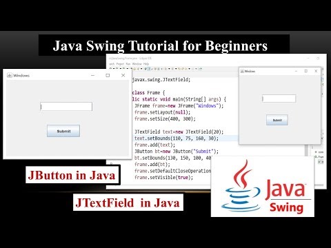 Java Swing Tutorial | How to Use JTextField and JButton in Java Swing | Simple Input Form