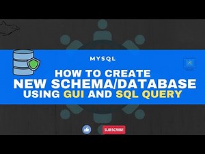 SQL Tutorial - How to create new schema database in MySQL using GUI and SQL Query