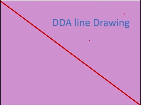 openGL dda line drawing algorithm
