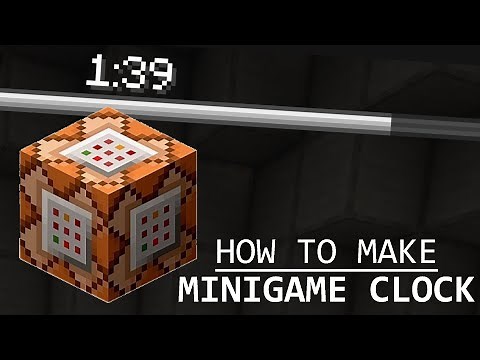 [Minecraft Java] How to make a Minigame Clock