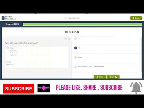 CISCO - PYTHON MODULE 4 TEST Answers ( PCAP - Programming essential in Python) #cisco