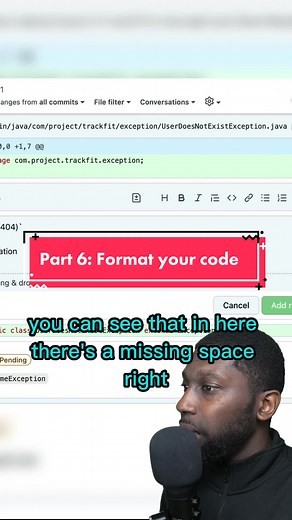 Part 6: Format your code! #amigoscode #code #coding #java #javascript #programming #programminglife #software #softwareengineer #softwaredeveloper #softwareengineering #foryoupage #foryourpage #foryou #fyp #fypシ
