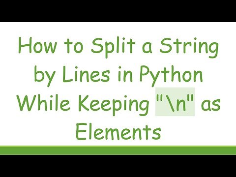 How to Split a String by Lines in Python While Keeping "\\n" as Elements