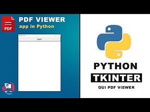 How to create pdf viewer app using python | python tkinter
