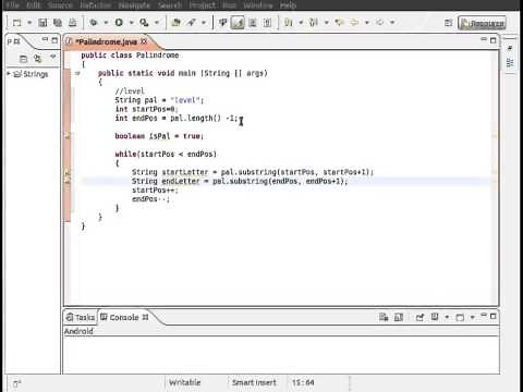 Java String Class Palindrome Example