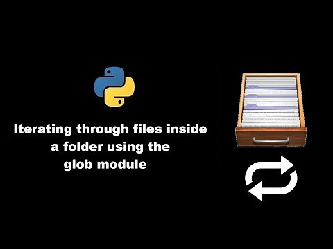 Iterating through files inside a folder using the glob module in python