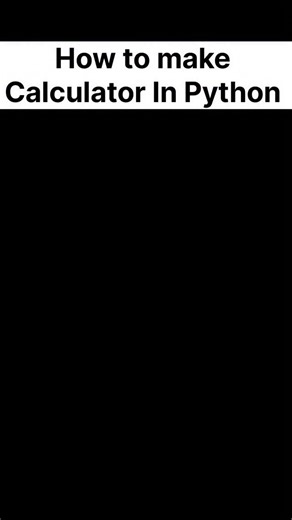 Prashant Kumar | 🎯 How to Make a Calculator in Python | Beginner Friendly 🐍 Learn how to create a simple calculator using Python step-by-step! In this... | Instagram