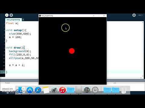 How to make moving shapes in java (Processing tutorial)