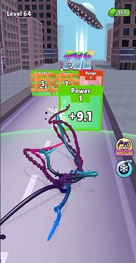 Alien Invasion Begins ! 🛸 Alien Run - Tentacle Attack | Level 64 |