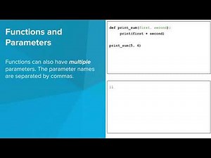 Functions and Parameters 2 - Python