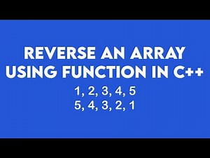 Reverse an Array using Function