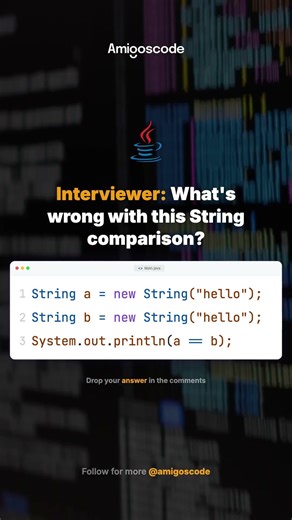 This String bug fails 90% of devs #java #codinginterview #programming