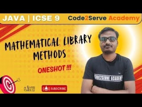 Mathematical Library Methods || OneShot || ICSE 9 || 2026 || Ram Sir