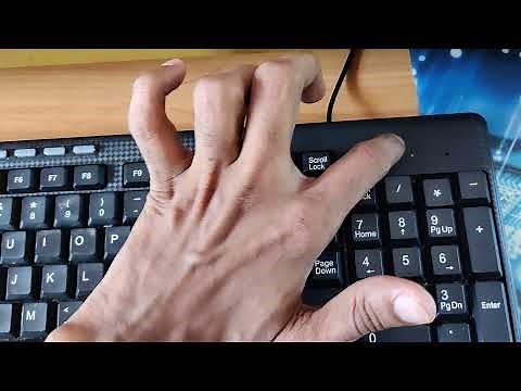 What are the three lights in computer keyboard