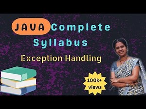 Exception Handling in java || 49||java course in telugu