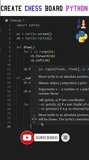 Create Chess with Python