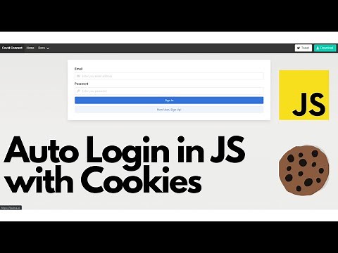 Auto Login in JavaScript with Cookies.