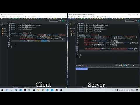 Java socket programming - Simple client server program | Eclipse