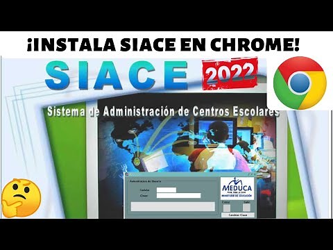 Install SIACE in Chrome (MEDUCA 2022)