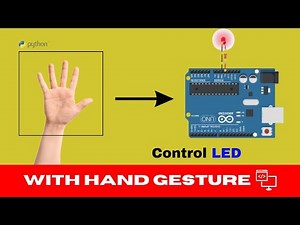 Hand gesture controlled led using opencv and arduino | python opencv project!