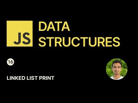 JavaScript Data Structures - 16 - Linked List Print