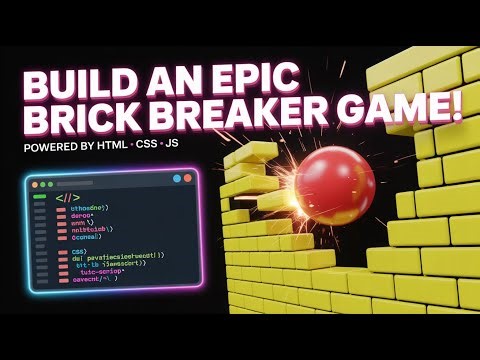 Brick Breaker Game Mini Project in HTML, CSS & JavaScript | Full Source Code
