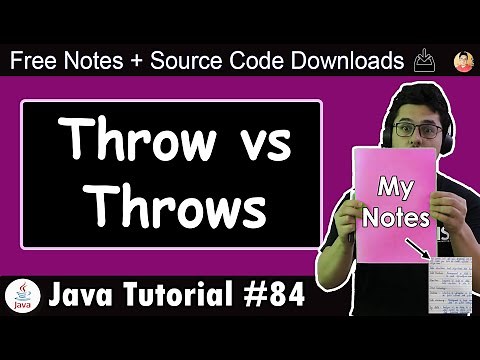 Throw vs Throws in Java