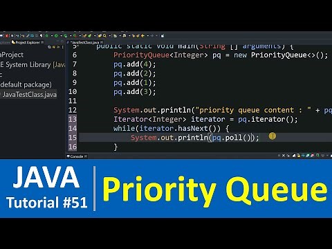 Java Tutorial #51 - Java PriorityQueue Class with Examples (Collections)