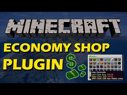 Buy Sell and Edit items in Minecraft with Economy Shop GUI Plugin