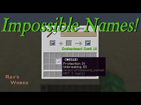 How to give items IMPOSSIBLE NAMES! Minecraft