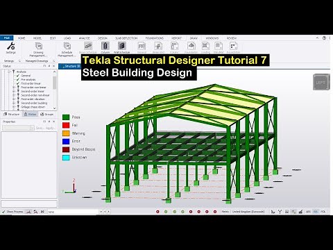 Tekla Structural Designer Tutorial 7 - Steel Building Design