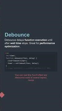 💻 Debounce Explained | JavaScript #Shorts