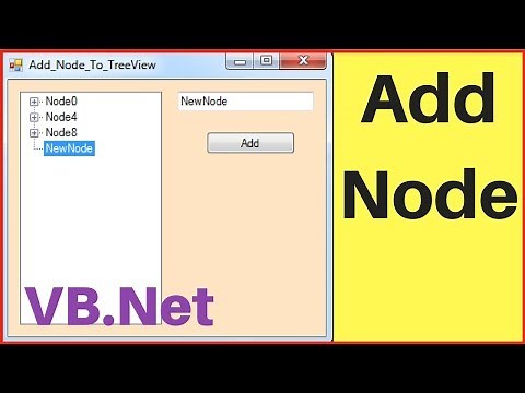 VB.Net Tutorial - How to Add Node to Treeview in VB.Net