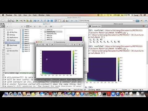 METR1313 - Week 9 - Segment 6: Contour Plots Using MatPlotLib
