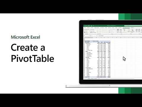 Create a PivotTable in Microsoft Excel