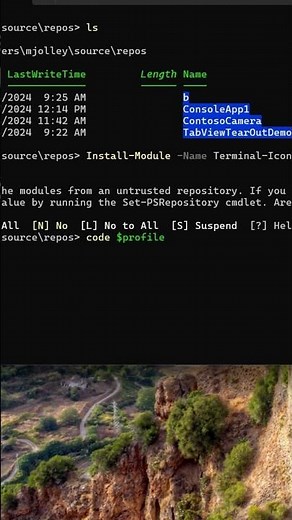 Customize PowerShell in Windows Terminal with Amazing File Icons