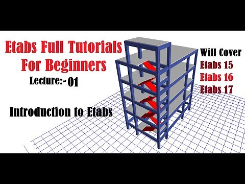 Etabs Full Tutorials for beginners | Introduction to Etabs | Lec-01