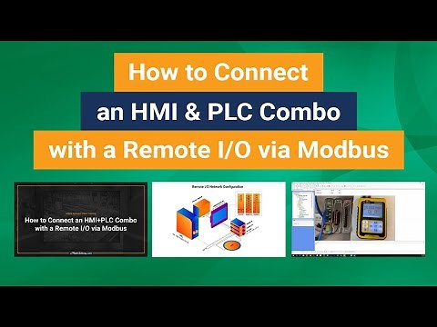 How to Connect an HMI+PLC with a Remote I/O via Modbus