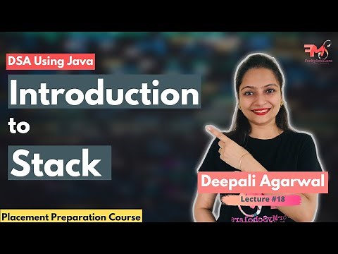 Introduction to Stack l Stack Operations -Push Pop | Applications of Stack | DSA using Java #18