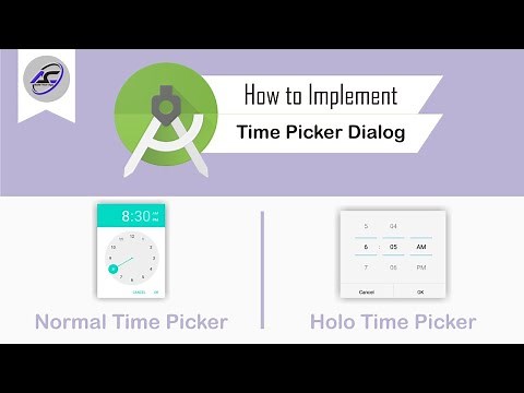 How to Implement Time Picker Dialog in Android Studio | TimePickerDialog | Android Coding