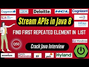Java 8 Stream API Interview Questions: Find First Repeated Element in a List using Java 8 Stream API